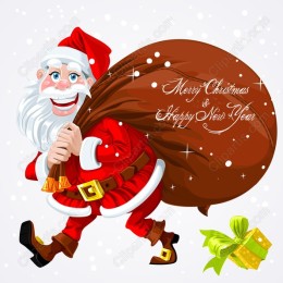 Cheerful Santa Claus for Christmas Celebrations