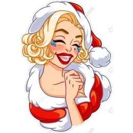 Cheerful Santa Girl