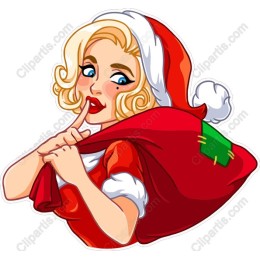 Glamorous Santa Character