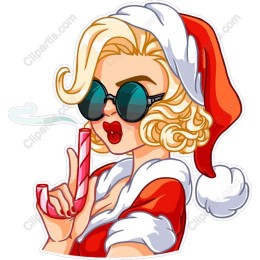 Glamorous Retro Santa