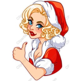 Cheerful Santa Girl