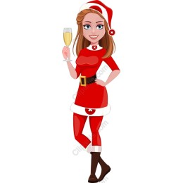 Festive Santa Claus Character