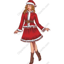 Festive Santa Woman