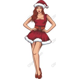 Elegant Christmas Woman
