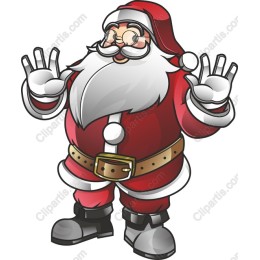 Cheerful Santa Claus