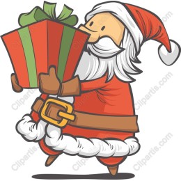 Santa Claus with Gift