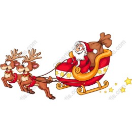 Santa Claus and Reindeer