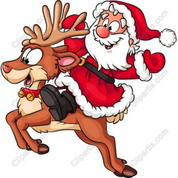 Christmas Joy: Santa and Reindeer