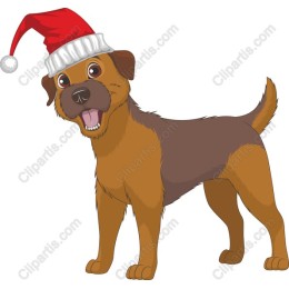 Festive Christmas Dog