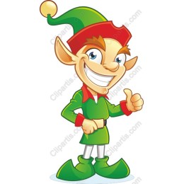 Cheerful Holiday Elf