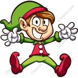 Cheerful Cartoon Elf