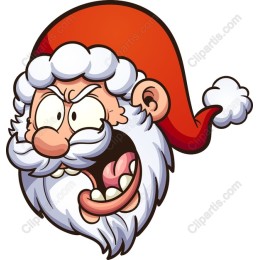 Comedic Santa Claus Head