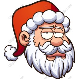 Quirky Santa Claus Head