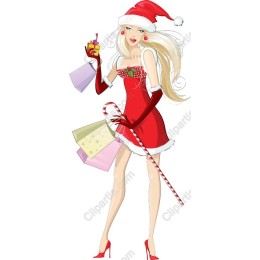 Chic Santa Holiday Shopper
