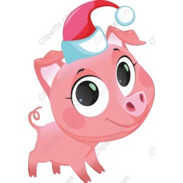 Cheerful Festive Piglet