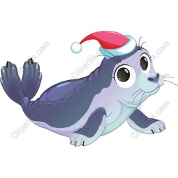 Adorable Christmas Seal