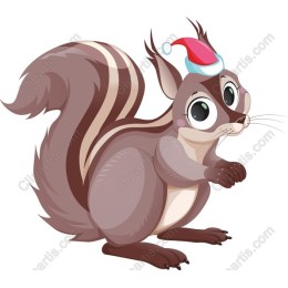 Festive Holiday Squirrel