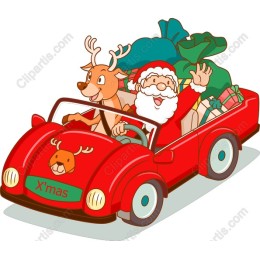 Santa Claus and Reindeer Holiday
