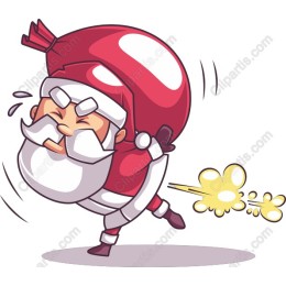 Festive Playful Santa Claus