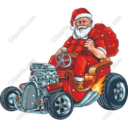 Santa Claus Hot Rod
