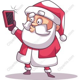 Whimsical Santa Claus Selfie
