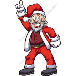 Cheerful Santa Claus Cartoon