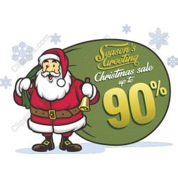 Cheerful Santa Claus Christmas Sale