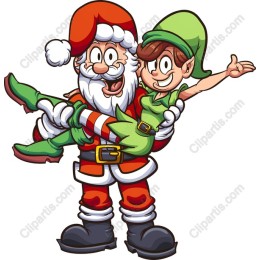 Santa and Elf Christmas