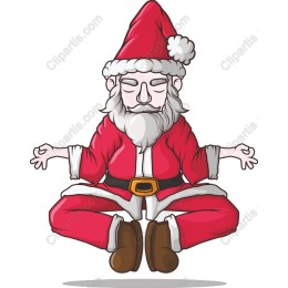 Meditating Santa Claus