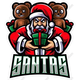Santa Claus with Teddy Bears