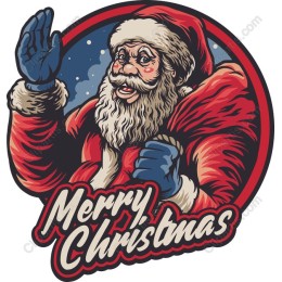 Joyful Santa Claus Merry Christmas