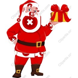 Cheerful Santa Claus Holiday