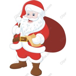 Cheerful Santa Claus
