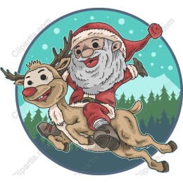 Santa & Reindeer Holiday