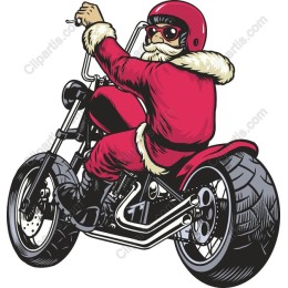 Santa on a Motorcycle