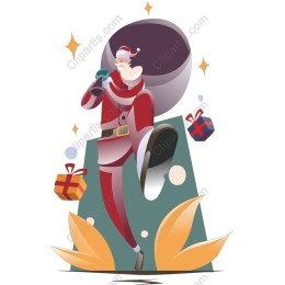 Whimsical Santa Claus