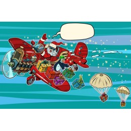 Santa's Biplane Holiday