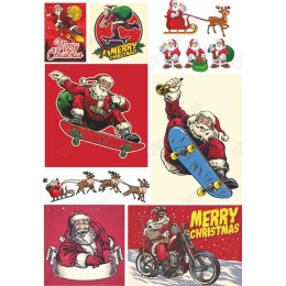 Merry Christmas Santa Clipart Bundle