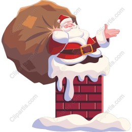 Santa Claus Cheerful Chimney