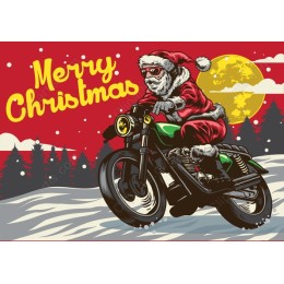 Santa on Motorcycle
