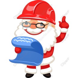 Cheerful Santa Claus Safety