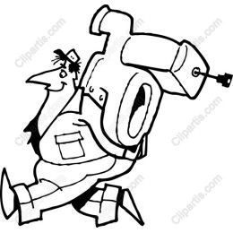 Cheerful Construction Character