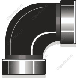 Black Pipe Elbow Connector