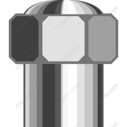 Sleek Metallic Bolt