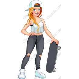 Trendy Skateboarder