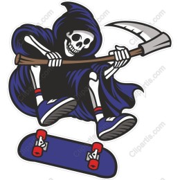 Skeleton Skateboarder