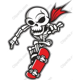 Skeleton Skateboarder