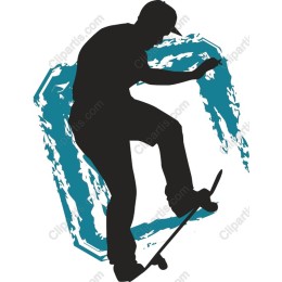 Vibrant Skateboarder