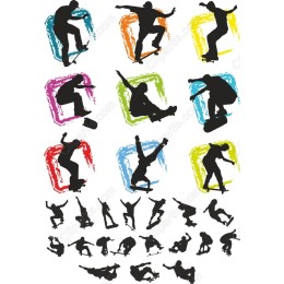 Skateboard Set - Dynamic Actions