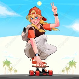 Dynamic Young Skater